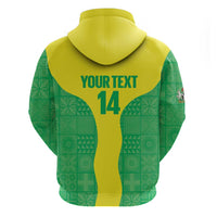 Custom Nigeria Cricket Zip Hoodie Go Yellow Greens - Wonder Print Shop