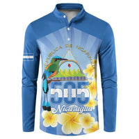 Personalized Nicaragua Independence Day Button Sweatshirt 505 Proud Guardabarranco Sacuanjoche - Wonder Print Shop