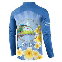 Personalized Nicaragua Independence Day Button Sweatshirt 505 Proud Guardabarranco Sacuanjoche - Wonder Print Shop