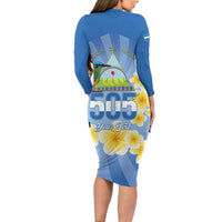 Personalized Nicaragua Independence Day Family Matching Long Sleeve Bodycon Dress and Hawaiian Shirt 505 Proud Guardabarranco Sacuanjoche - Wonder Print Shop