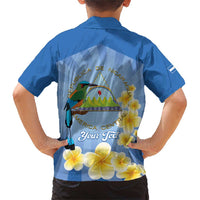 Personalized Nicaragua Independence Day Family Matching Short Sleeve Bodycon Dress and Hawaiian Shirt 505 Proud Guardabarranco Sacuanjoche - Wonder Print Shop