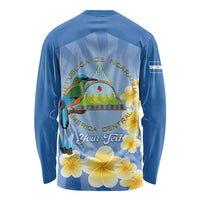 Personalized Nicaragua Independence Day Long Sleeve Shirt 505 Proud Guardabarranco Sacuanjoche - Wonder Print Shop