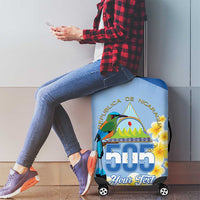 Personalized Nicaragua Independence Day Luggage Cover 505 Proud Guardabarranco Sacuanjoche - Wonder Print Shop