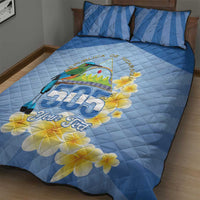 Personalized Nicaragua Independence Day Quilt Bed Set 505 Proud Guardabarranco Sacuanjoche - Wonder Print Shop