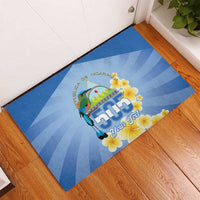 Personalized Nicaragua Independence Day Rubber Doormat 505 Proud Guardabarranco Sacuanjoche - Wonder Print Shop