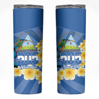 Personalized Nicaragua Independence Day Skinny Tumbler 505 Proud Guardabarranco Sacuanjoche - Wonder Print Shop