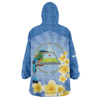 Personalized Nicaragua Independence Day Wearable Blanket Hoodie 505 Proud Guardabarranco Sacuanjoche - Wonder Print Shop