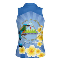 Personalized Nicaragua Independence Day Women Sleeveless Polo Shirt 505 Proud Guardabarranco Sacuanjoche - Wonder Print Shop