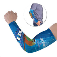 Personalized Que Viva El Salvador Arm Sleeves Guardabarranco 503 Independence Day Proud - Wonder Print Shop