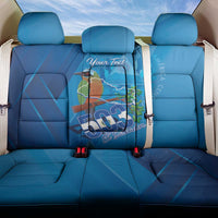 Personalized Que Viva El Salvador Back Car Seat Cover Guardabarranco 503 Independence Day Proud - Wonder Print Shop