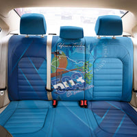 Personalized Que Viva El Salvador Back Car Seat Cover Guardabarranco 503 Independence Day Proud - Wonder Print Shop