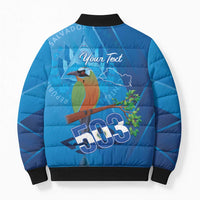 Personalized Que Viva El Salvador Bomber Puffer Jacket Guardabarranco 503 Independence Day Proud - Wonder Print Shop