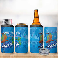Personalized Que Viva El Salvador 4 in 1 Can Cooler Tumbler Guardabarranco 503 Independence Day Proud - Wonder Print Shop