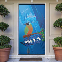 Personalized Que Viva El Salvador Door Cover Guardabarranco 503 Independence Day Proud - Wonder Print Shop
