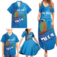 Personalized Que Viva El Salvador Family Matching Summer Maxi Dress and Hawaiian Shirt Guardabarranco 503 Independence Day Proud - Wonder Print Shop