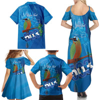 Personalized Que Viva El Salvador Family Matching Summer Maxi Dress and Hawaiian Shirt Guardabarranco 503 Independence Day Proud - Wonder Print Shop