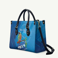 Personalized Que Viva El Salvador Leather Bag Guardabarranco 503 Independence Day Proud - Wonder Print Shop