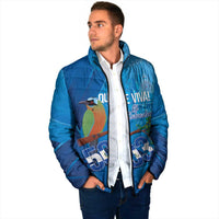 Personalized Que Viva El Salvador Padded Jacket Guardabarranco 503 Independence Day Proud - Wonder Print Shop