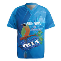 Personalized Que Viva El Salvador Rugby Jersey Guardabarranco 503 Independence Day Proud - Wonder Print Shop