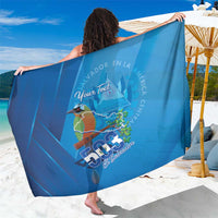 Personalized Que Viva El Salvador Sarong Guardabarranco 503 Independence Day Proud - Wonder Print Shop