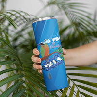 Personalized Que Viva El Salvador Skinny Tumbler Guardabarranco 503 Independence Day Proud - Wonder Print Shop