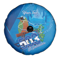 Personalized Que Viva El Salvador Spare Tire Cover Guardabarranco 503 Independence Day Proud - Wonder Print Shop