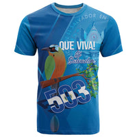 Personalized Que Viva El Salvador T Shirt Guardabarranco 503 Independence Day Proud - Wonder Print Shop