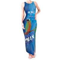 Personalized Que Viva El Salvador Tank Maxi Dress Guardabarranco 503 Independence Day Proud - Wonder Print Shop