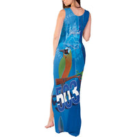 Personalized Que Viva El Salvador Tank Maxi Dress Guardabarranco 503 Independence Day Proud - Wonder Print Shop