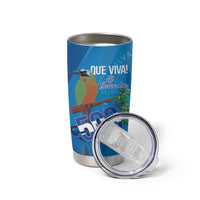 Personalized Que Viva El Salvador Tumbler Cup Guardabarranco 503 Independence Day Proud - Wonder Print Shop