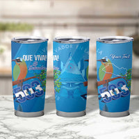 Personalized Que Viva El Salvador Tumbler Cup Guardabarranco 503 Independence Day Proud - Wonder Print Shop