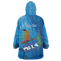Personalized Que Viva El Salvador Wearable Blanket Hoodie Guardabarranco 503 Independence Day Proud - Wonder Print Shop
