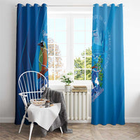 Personalized Que Viva El Salvador Window Curtain Guardabarranco 503 Independence Day Proud - Wonder Print Shop