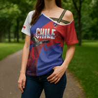 Custom Chile Rugby 2026 Cross Shoulder Shirt Vamos Los Condores Red Version