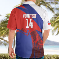 Custom Chile Rugby 2026 Hawaiian Shirt Vamos Los Condores Red Version