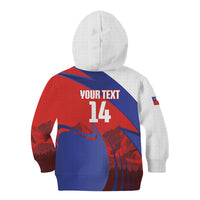 Custom Chile Rugby 2026 Kid Hoodie Vamos Los Condores Red Version