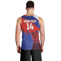 Custom Chile Rugby 2026 Men Tank Top Vamos Los Condores Red Version