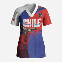 Custom Chile Rugby 2026 Scrub Top Vamos Los Condores Red Version
