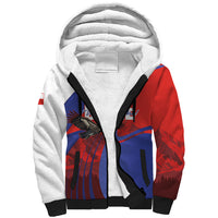 Custom Chile Rugby 2026 Sherpa Hoodie Vamos Los Condores Red Version