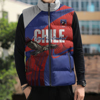 Custom Chile Rugby 2026 Sleeveless Puffer Jacket Vamos Los Condores Red Version