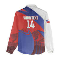 Custom Chile Rugby 2026 Women Casual Shirt Vamos Los Condores Red Version