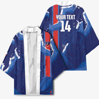 Custom Chile Rugby 2026 Kimono Vamos Los Condores Grunge Blue Version