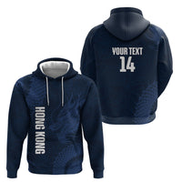 Custom Hong Kong Rugby 2026 Hoodie Go Dragon Blue Version