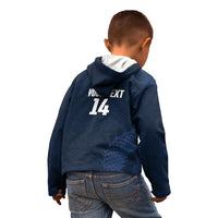 Custom Hong Kong Rugby 2026 Kid Hoodie Go Dragon Blue Version