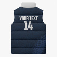 Custom Hong Kong Rugby 2026 Sleeveless Puffer Jacket Go Dragon Blue Version