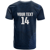 Custom Hong Kong Rugby 2026 T Shirt Go Dragon Blue Version