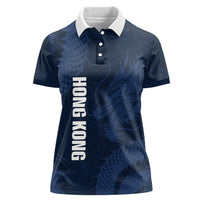 Custom Hong Kong Rugby 2026 Women Polo Shirt Go Dragon Blue Version