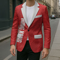 Custom Hong Kong Rugby 2026 Blazer Go Dragon Red Version