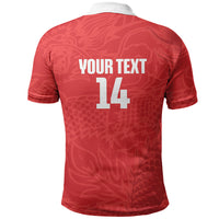 Custom Hong Kong Rugby 2026 Polo Shirt Go Dragon Red Version