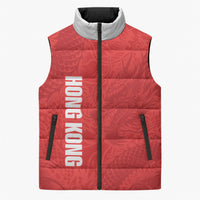 Custom Hong Kong Rugby 2026 Sleeveless Puffer Jacket Go Dragon Red Version